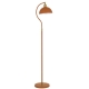 Brevik Modern Standing Floor Lamp Light Metal Orange Satin
