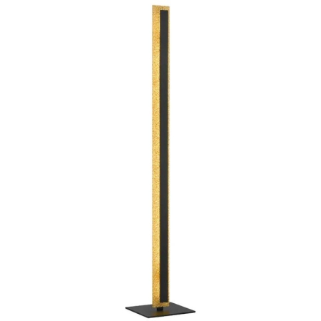 Serano Contemporary Standing Floor Lamp Light Aluminium Acrylic Black Gold