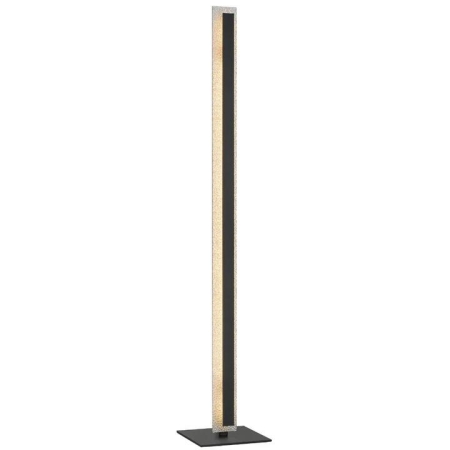 Serano Contemporary Standing Floor Lamp Light Aluminium Acrylic Silver Black
