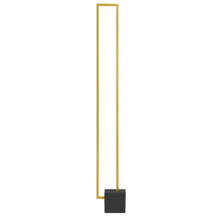 Modric Modern Standing Floor Lamp Light Concrete Aluminium Black Gold Anodised
