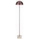 Domez Modern Standing Floor Lamp Light Foot Switch Metal Terrazzo Bronze White Terrazzo