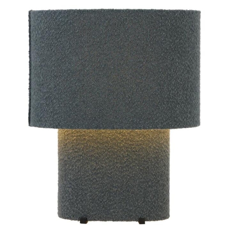 Verso Contemporary Table Desk Lamp Light Boucle Metal Plastic Blue Textured