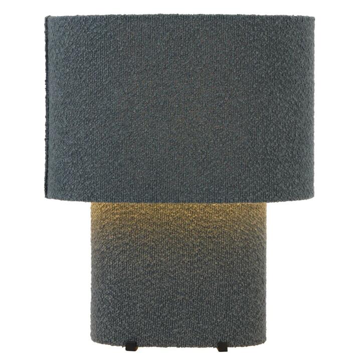 Verso Contemporary Table Desk Lamp Light Boucle Metal Plastic Blue Textured