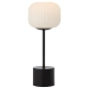 Liam Modern Table Desk Lamp Light Metal Glass Black Matte