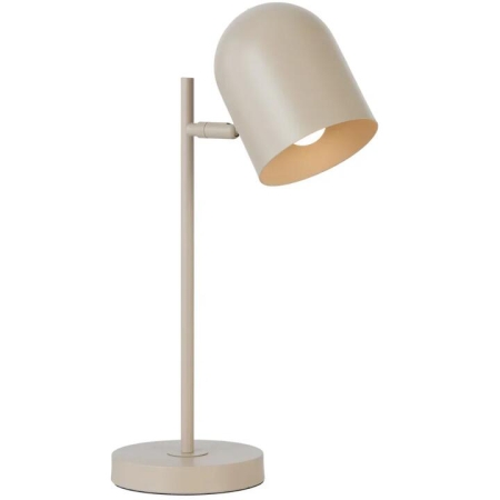 Turin Modern Table Desk Lamp Light Metal Khaki Satin