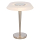 Teatro Modern Table Desk Lamp Light Metal Polycarbonate Nickel Alabastro Polished
