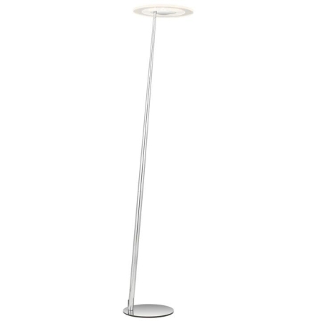 Faro Modern Standing Floor Lamp Light Foot Switch Metal Acrylic Chrome