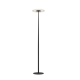 Faro Modern Standing Floor Lamp Light Metal Acrylic Black