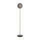 Elwick Modern Standing Floor Lamp Light Foot Switch Marble Glass Metal Smoke Gloss