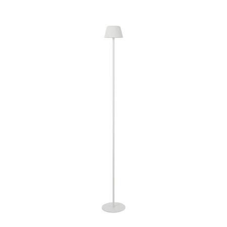 Briana Modern Standing Floor Lamp Light Metal White Sand