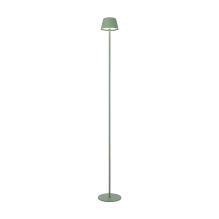 Briana Modern Standing Floor Lamp Light Metal Green Sand