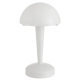 Mandel Contemporary Table Desk Lamp Light Metal White Matte