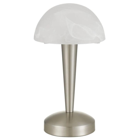 Mandel Contemporary Table Desk Lamp Light Metal Nickel Polished