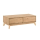 Design Square Scandinavian Coffee Table - 2 Drawers