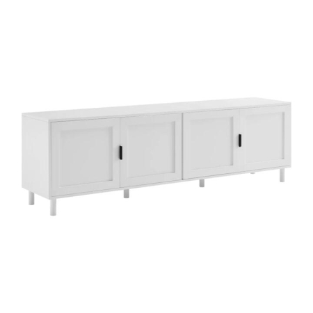 Design Square Sky Lowline TV Stand Entertainment Unit 180cm 4-Doors White