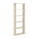 Design Square Azaria 5-Tier Bookcase Display Shelves Slat Oak