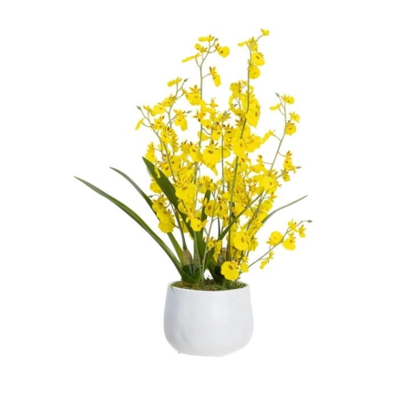 Glamorous Fusion Small Dancing Lady 53cm Artificial Plant Flower Arrangement Decorative In Pot