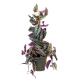 Glamorous Fusion Cissus Discolour Plant 68cm Artificial Plant Flower Arrangement Decorative On Pole
