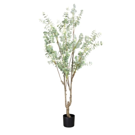 Glamorous Fusion Real Touch True Blue Eucalyptus 180cm Artificial Plant Flower Arrangement Decorative