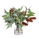 Glamorous Fusion Native Mixed 50cm Artificial Plant Flower Arrangement Decorative In Glass