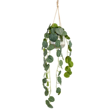 Glamorous Fusion Real Touch Begonia 105cm Artificial Plant Flower Arrangement Decorative In Hanging Planter