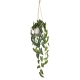 Glamorous Fusion Syngonium 105cm Artificial Plant Flower Arrangement Decorative In Hanging Planter