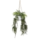 Glamorous Fusion Mixed Fern 80cm Artificial Plant Flower Arrangement Decorative In Hanging Planter