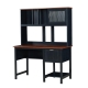 Maestro Furniture Fairview Home Office Writing Study Desk With Hutch Antique Black