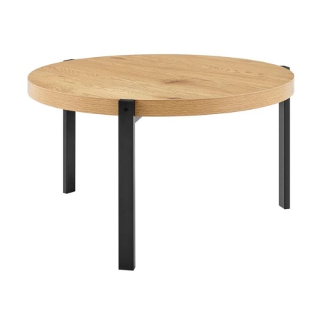 Design Square Tiern Wooden Round Tea Coffee Table Oak