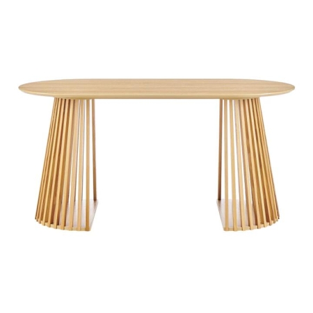 Design Square Calandra Rectangle Kitchen Dining Table 160cm Oak