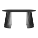 Design Square Calandra Rectangle Kitchen Dining Table 160cm Black