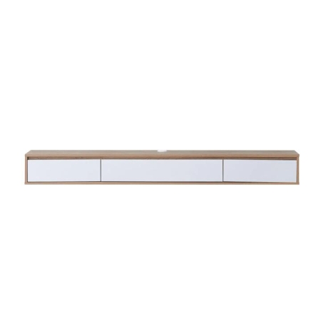 Design Square Moby Wooden Floating Entertainment TV Unit 180cm 2-Drawers White