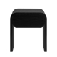 Design Square Hugh Modern Wooden End lamp Side Table 1-Drawers Black