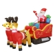 Santaco LED Inflatable Santa Sleigh Reindeer 2.2M