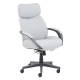 Maestro Furniture Luxo Ergonomic PU Leather Computer Study Home Office Excecutive Chair - Light Grey