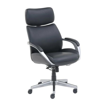 Maestro Furniture Luxo Ergonomic PU Leather Computer Study Home Office Excecutive Chair - Black