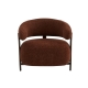 Raimon Furniture Perse Chenille Fabric Lounge Accent Occasional Relaxing Wood Effect ArmChair Rust