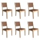 Levede Dining Chairs Accent Chair Lounge x6