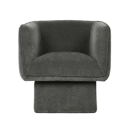 Raimon Furniture Avis Chenille Fabric Swivel Occasional Lounge Accent Relaxing ArmChair Olive