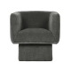 Raimon Furniture Avis Chenille Fabric Swivel Occasional Lounge Accent Relaxing ArmChair Olive