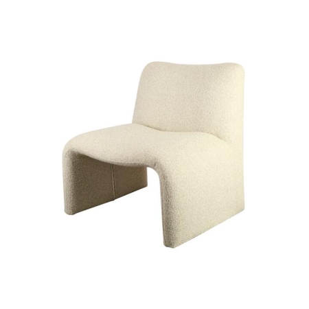 Raimon Furniture Elise Boucle Fabric Occasional Lounge Accent ArmChair Beige