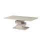 Raimon Furniture Windy Artificial Marble Effect Coffee Tea Table White Travertine