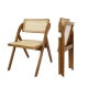 Levede 8X Foldable Rattan Dining Chairs