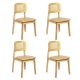 Levede 4x Rattan Dining Chair Wooden Kitchen Chair