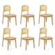 Levede 6x Rattan Dining Chair Wooden Kitchen Chair