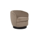 Raimon Furniture Waylen Mohair Fabric Swivel Lounge Occasional Relaxing Accent Chair Latte