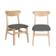 Levede 8xDining Chairs Kitchen Chair Nature