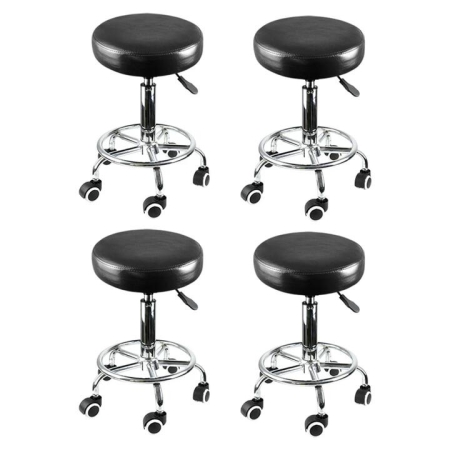 4x Levede Swivel Salon Barstool Hairdressing