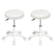 Levede 2x Rolling Bar Stool Swivel Salon SPA Chair Beige