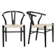 Levede 4x Dining Chairs Wooden Hans Black